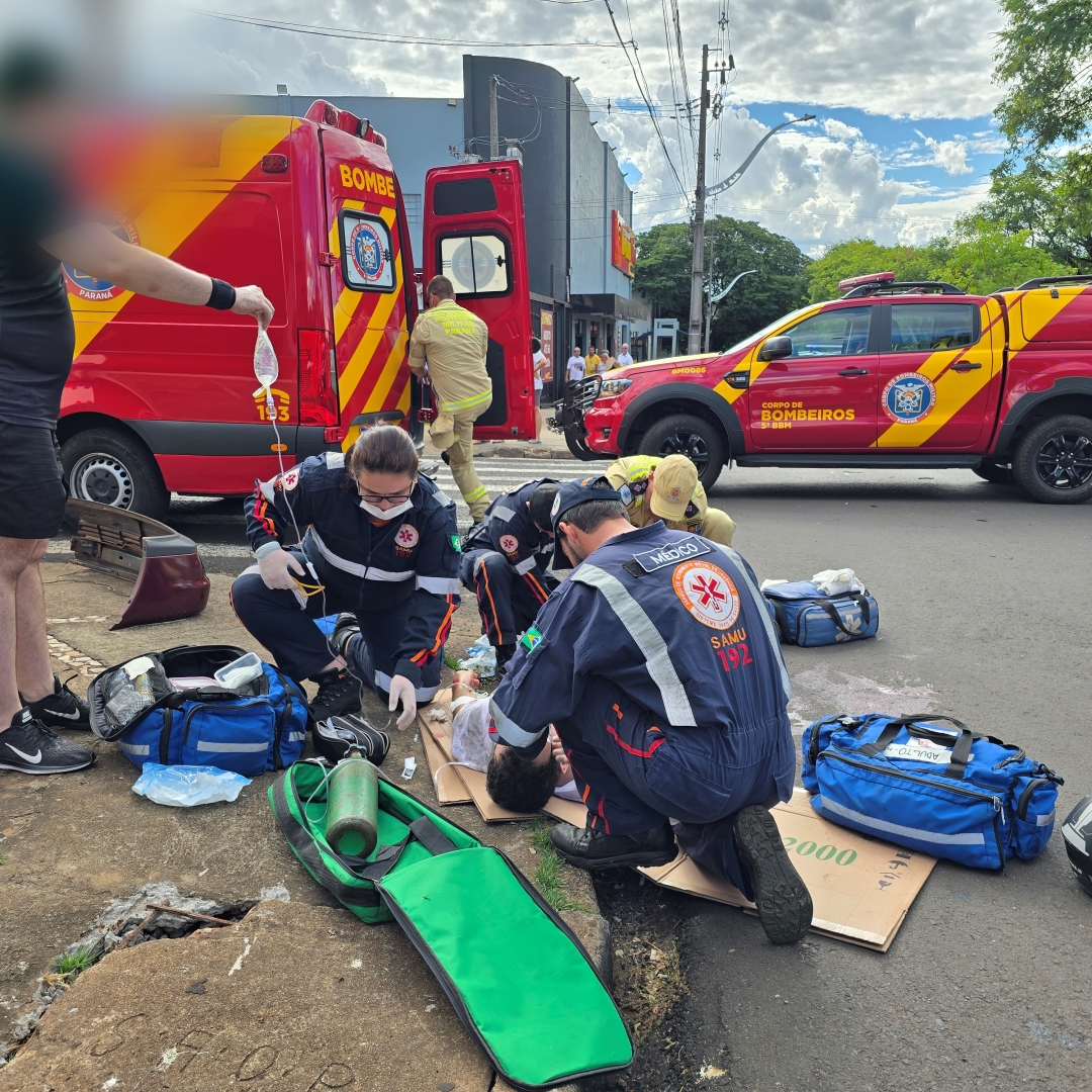 Motorista invade preferencial e causa acidente grave na Avenida Alziro Zarur