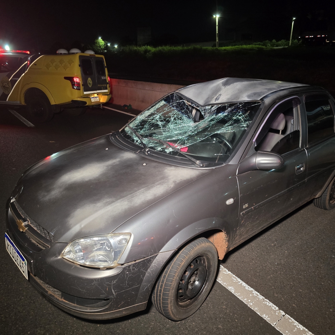 Homem morre ao ser atropelado por carro em Mandaguaçu