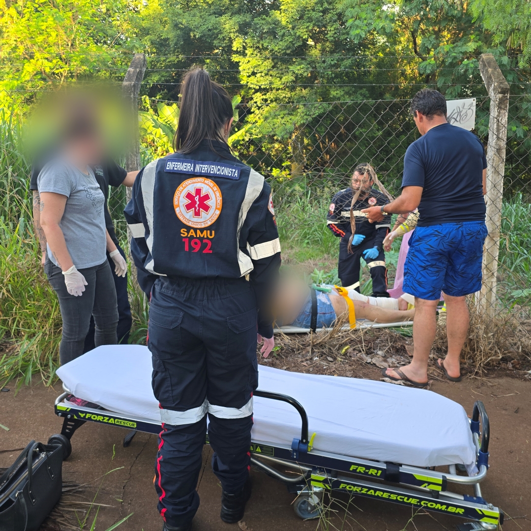 Mulher sofre acidente grave após freio de bicicleta falhar