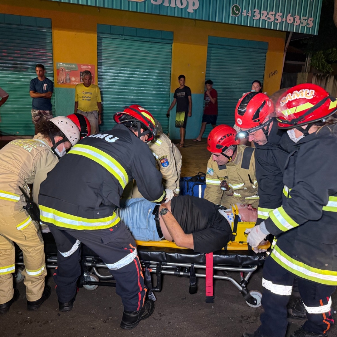 Homem fica ferido ao sofrer acidente na Avenida São Judas Tadeu