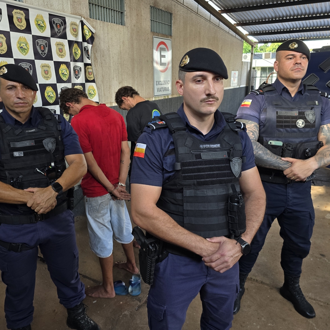 Bandidos invadem casa, furtam carro de policial penal e são presos pela Guarda Municipal