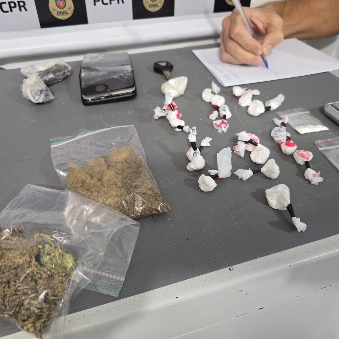 Traficante que comercializava variedades de drogas é preso em Maringá