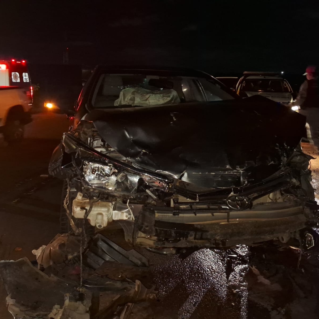 Mulher é socorrida ao sofrer acidente na rodovia PR-317