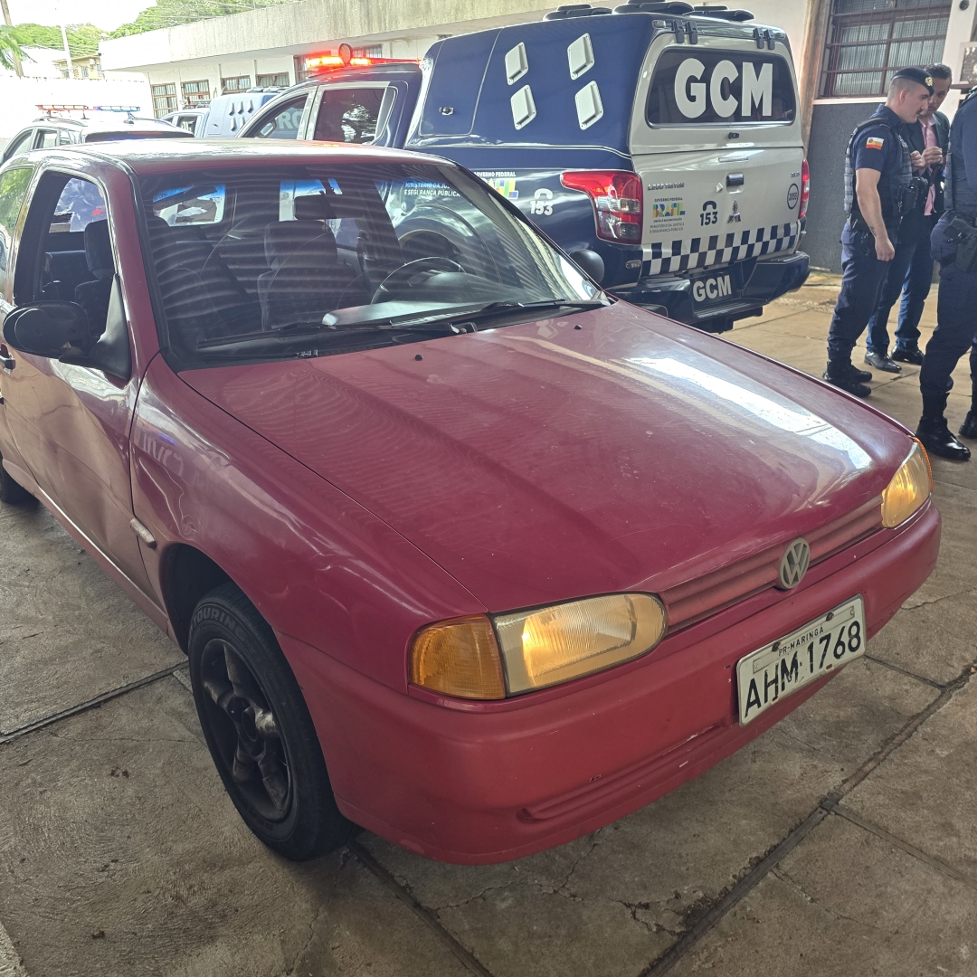 Criminosos são presos pela Guarda Municipal após furtarem carro no centro de Maringá
