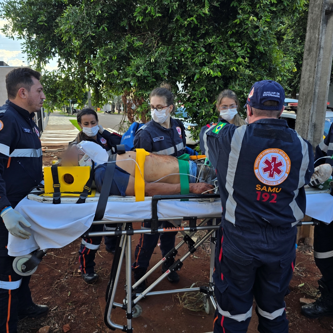 Homem de 61 anos é entubado após ser brutalmente agredido a pauladas em Maringá