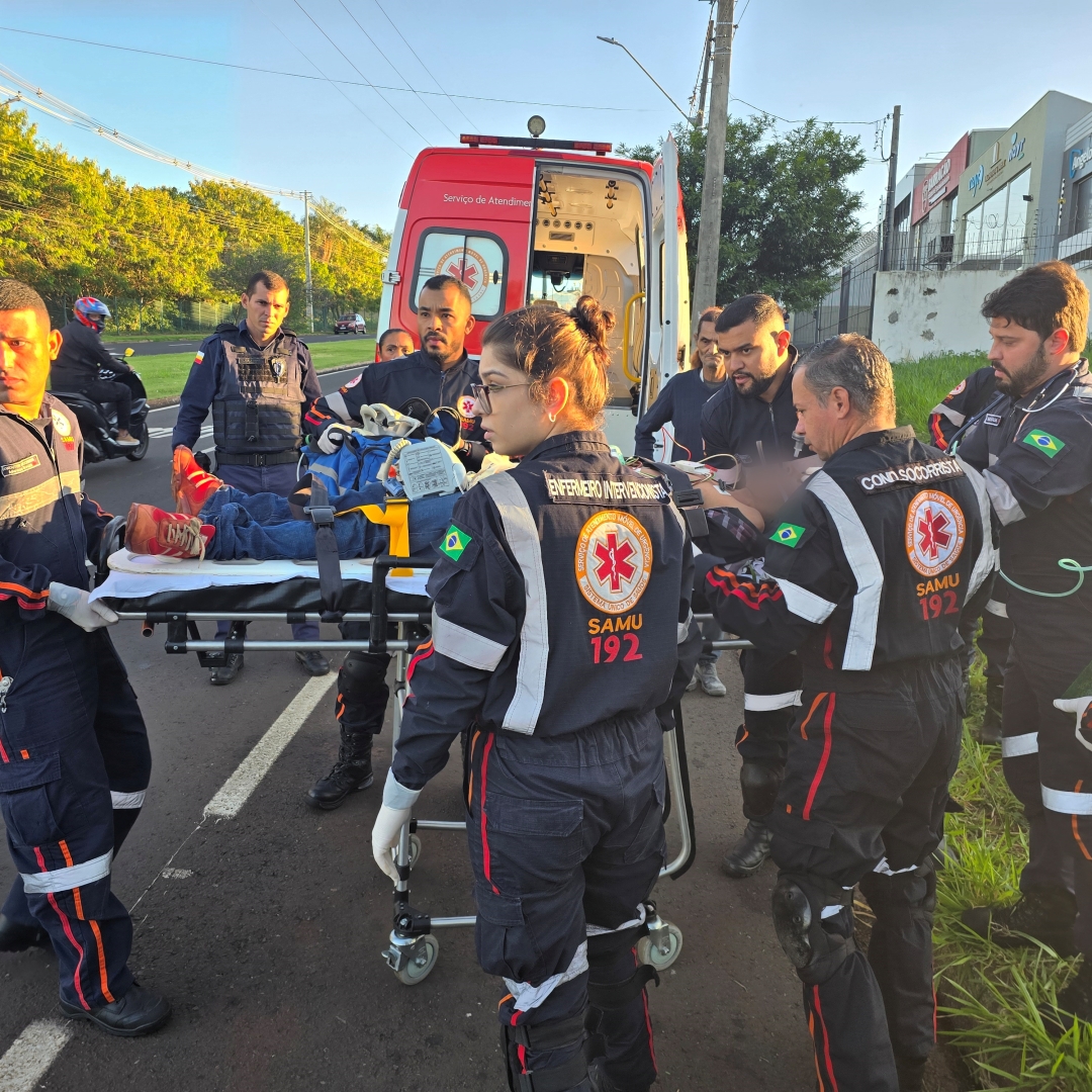 Ciclista é reanimado pelo Samu após sofrer mal súbito 