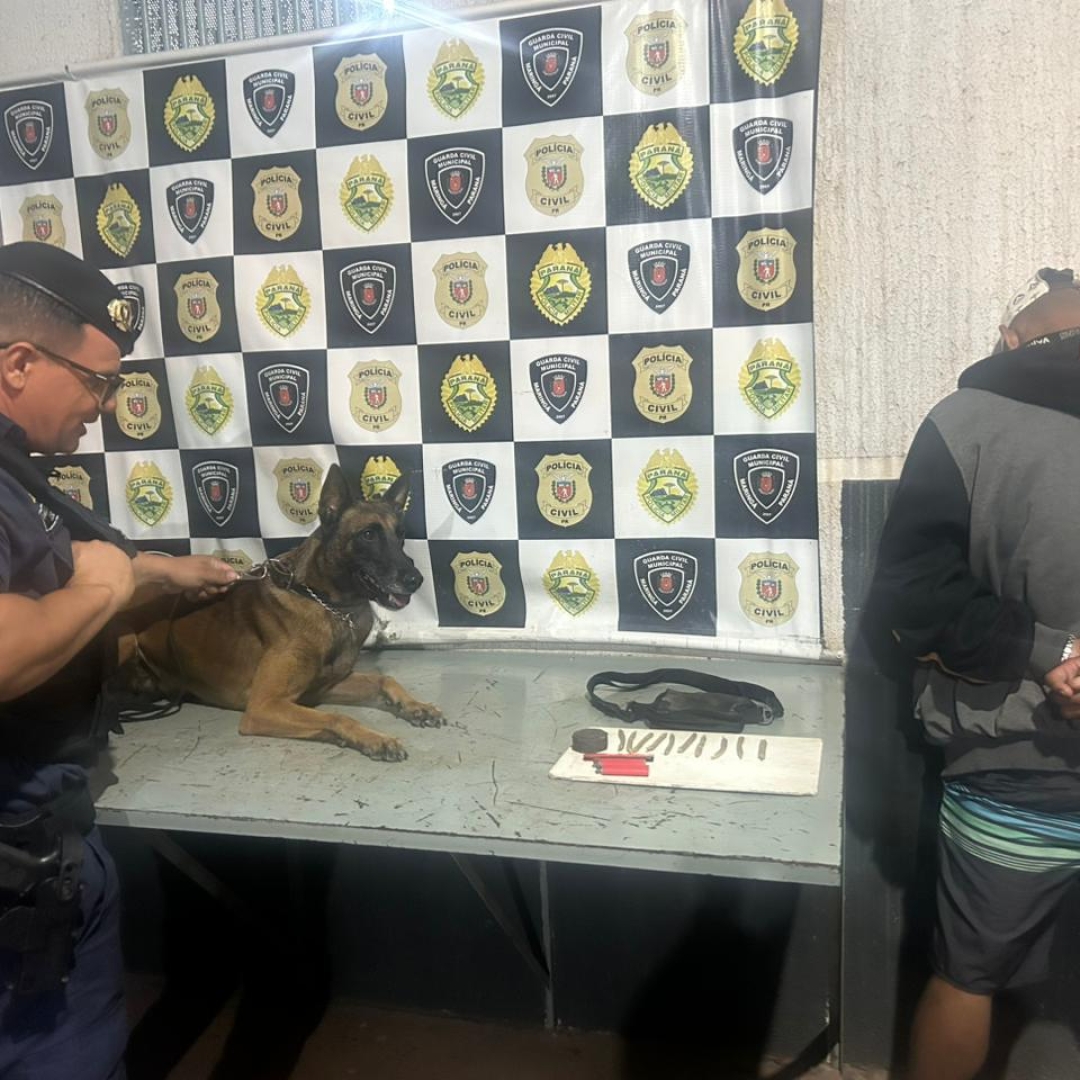 Homem com passagens pela polícia é preso com maconha na rodoviária de Maringá