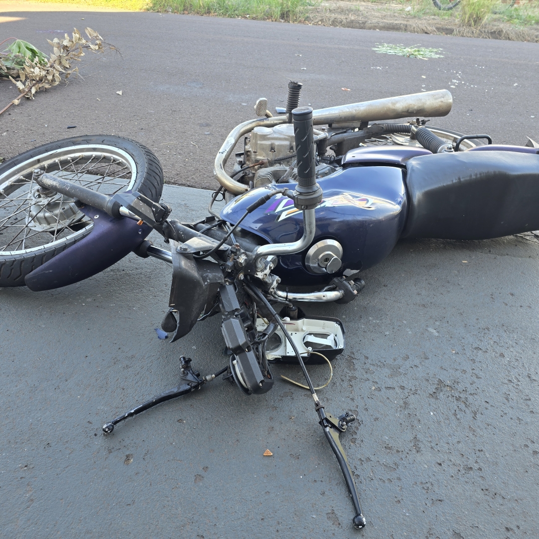 Motociclista sofre acidente no Jardim Everest, em Maringá