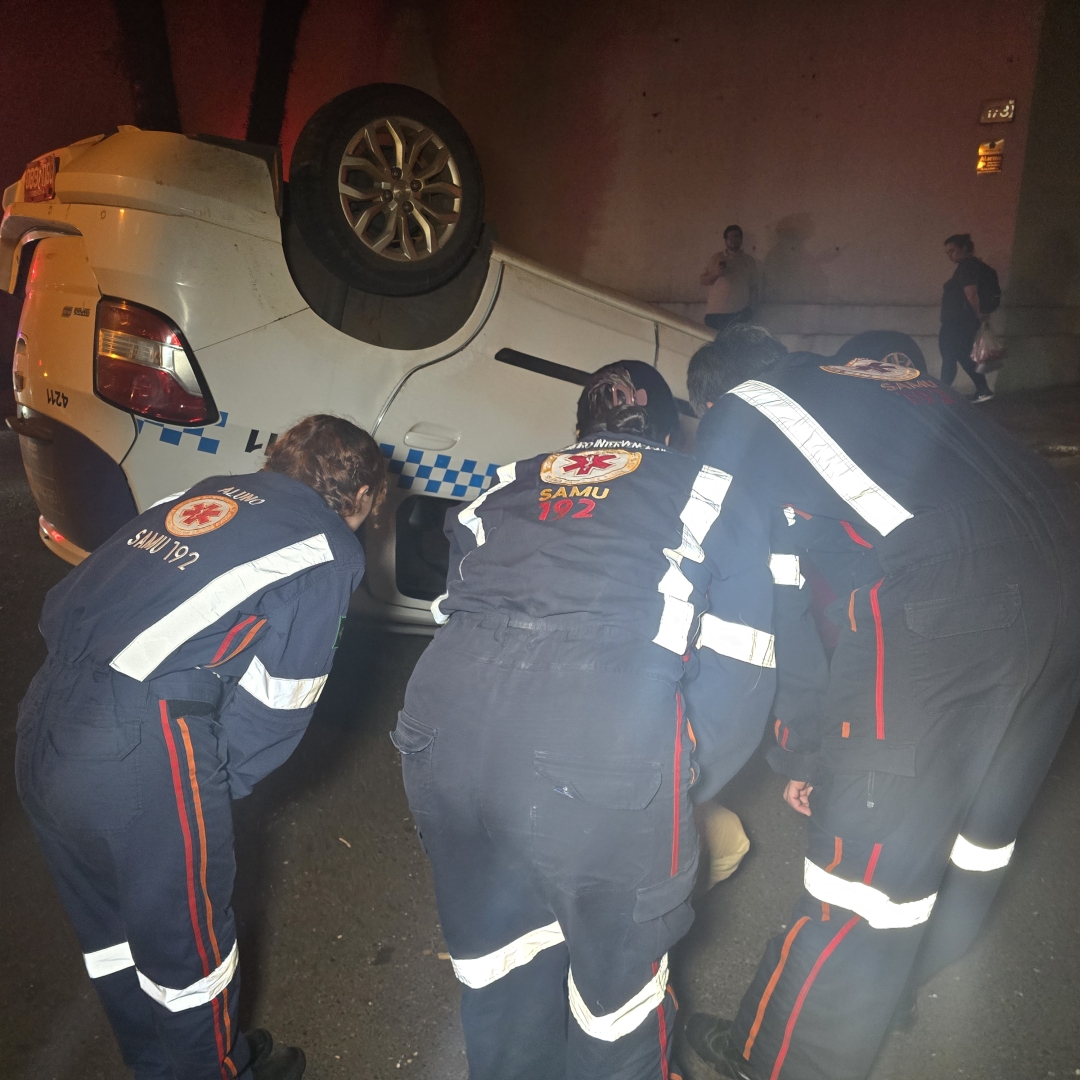 Taxista de Foz do Iguaçu causa acidente na cidade de Maringá