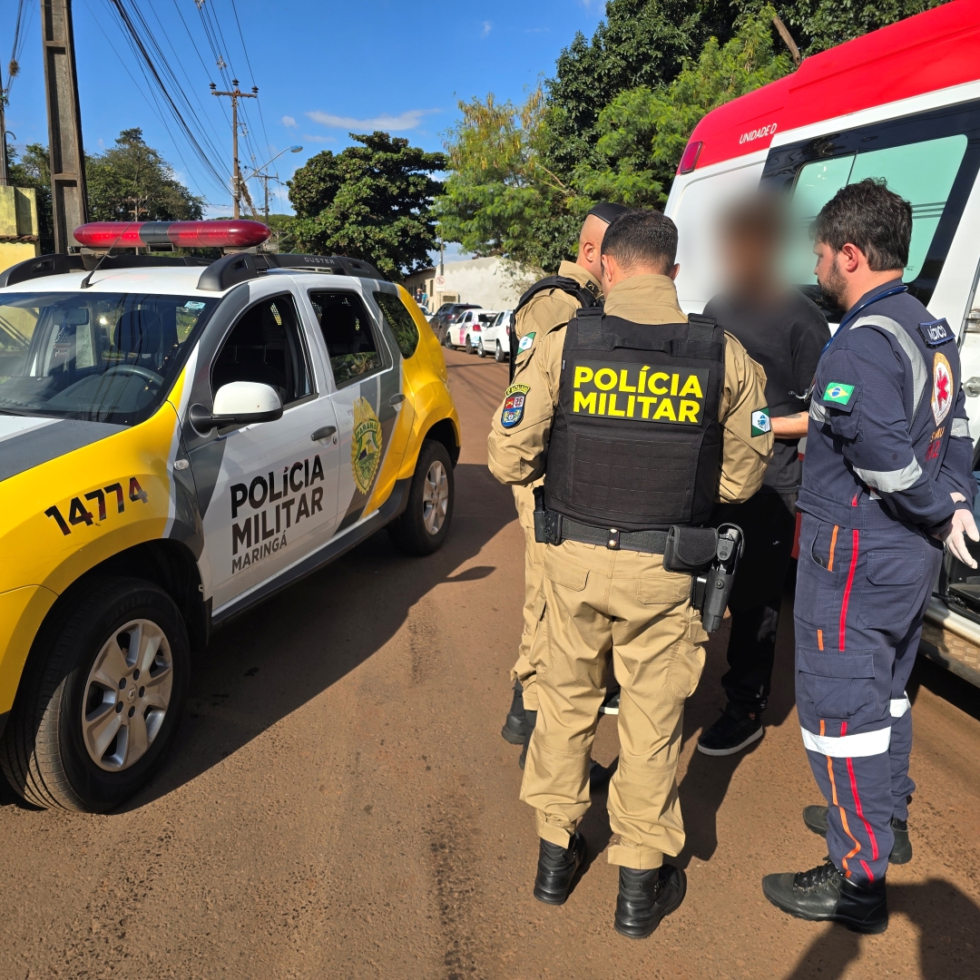 Motorista com suspeita de estar drogado se envolve em acidente em Maringá
