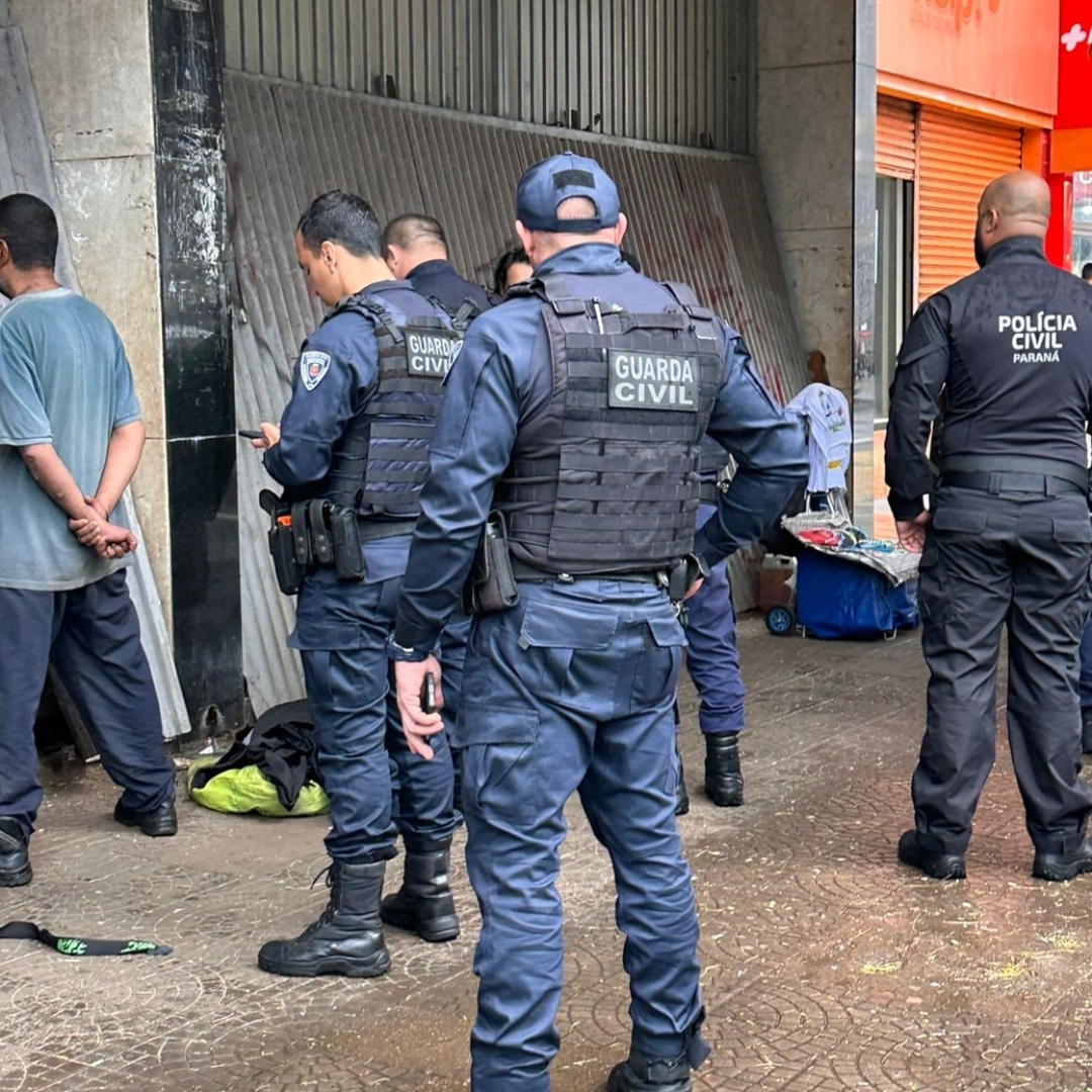 Operação da Guarda Civil Municipal no centro e zona 7 resulta na prisão de pessoas