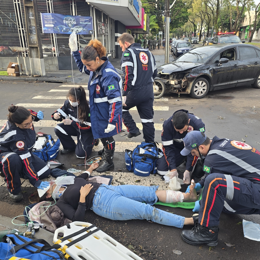 Mulher fica gravemente ferida ao sofrer acidente na Mandacaru