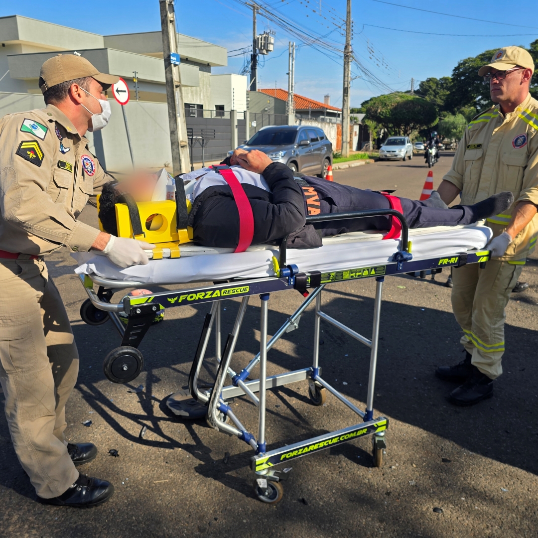 Motociclista sofre acidente grave na Vila Morangueira