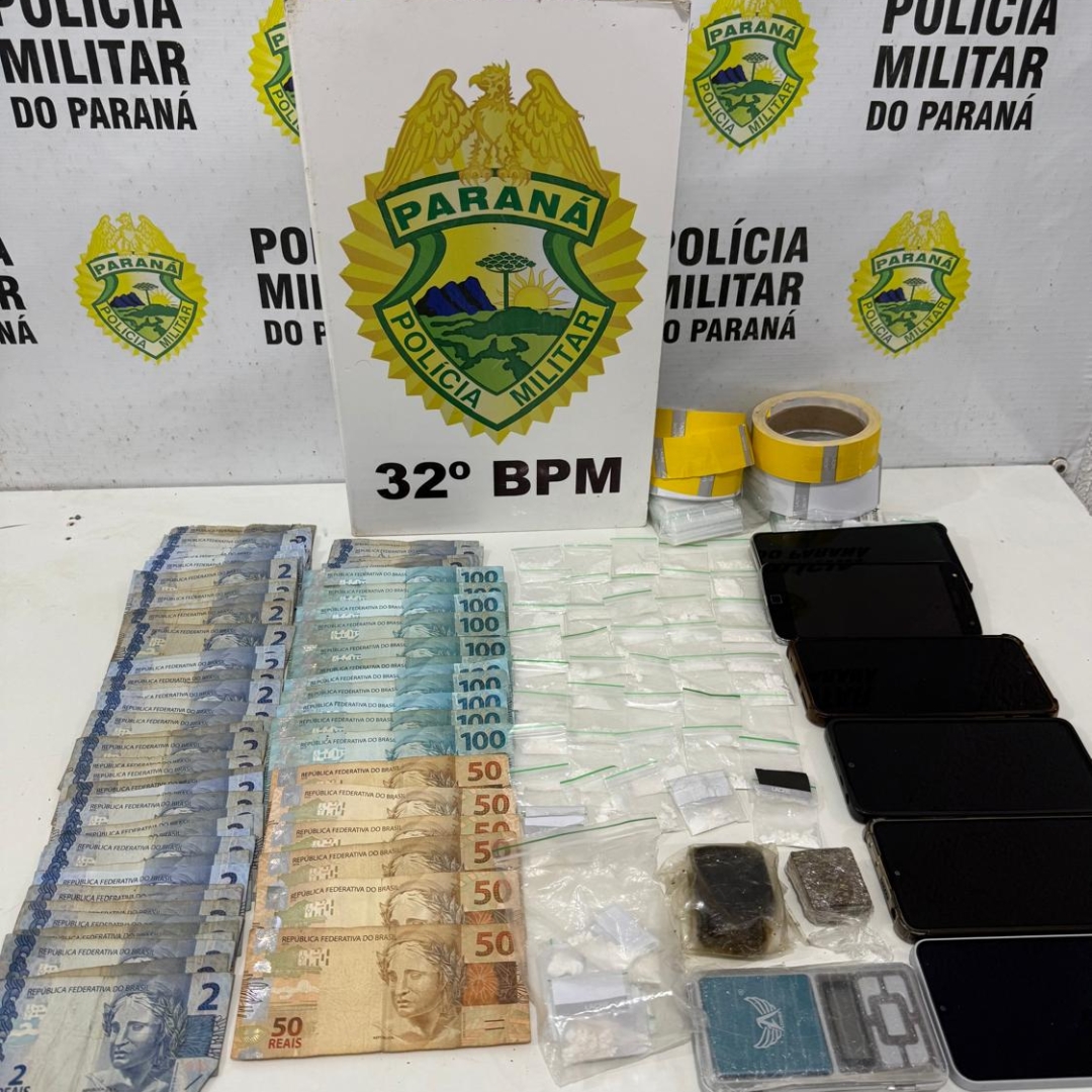 Entregador de drogas e chefe do tráfico são presos em Sarandi