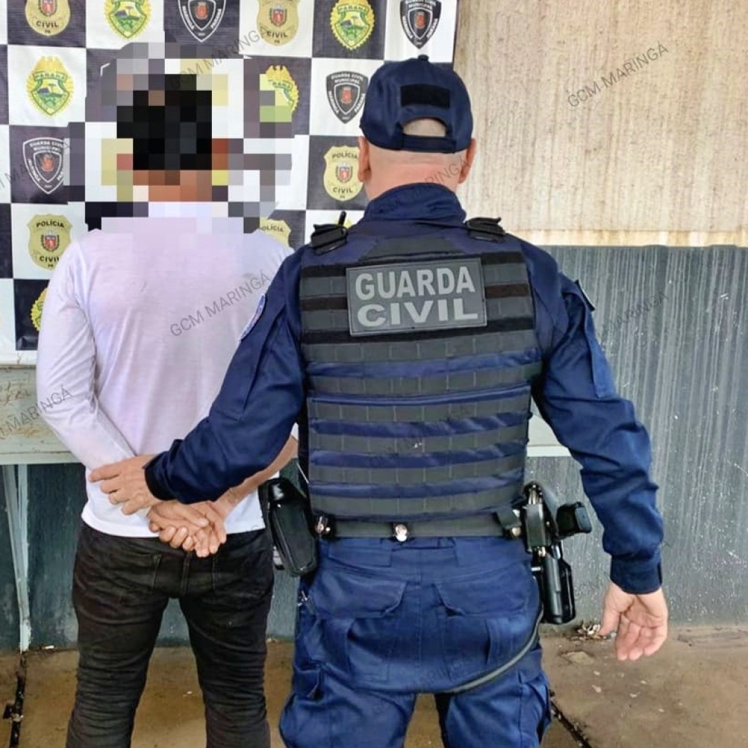 Homem com mandado de prisão é capturado após ser abordado pela Guarda Municipal
