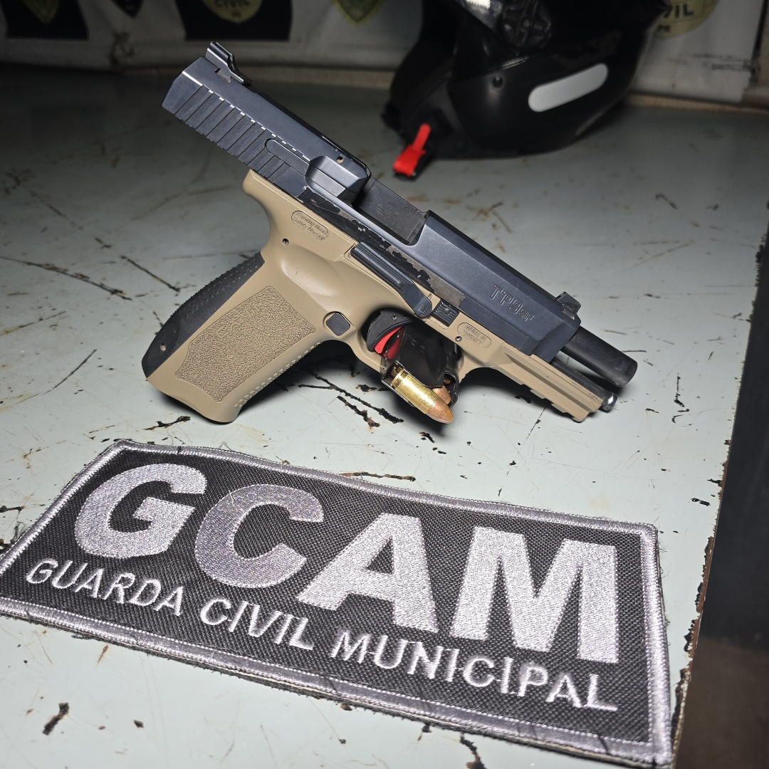 Moradores de Mandaguaçu são presos em Maringá com pistola e moto furtada