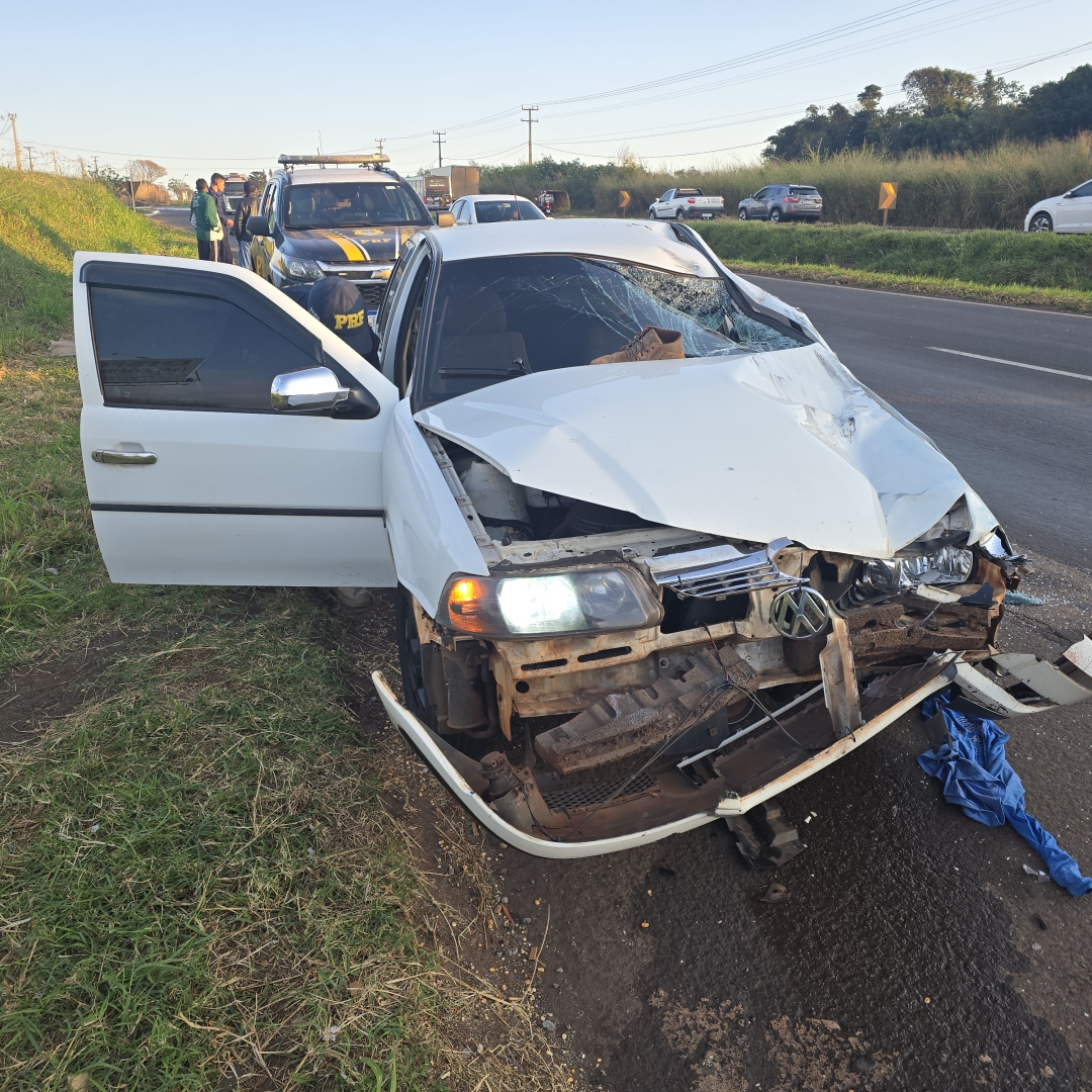 Homem ainda não identificado morre atropelado por carro na rodovia BR-376