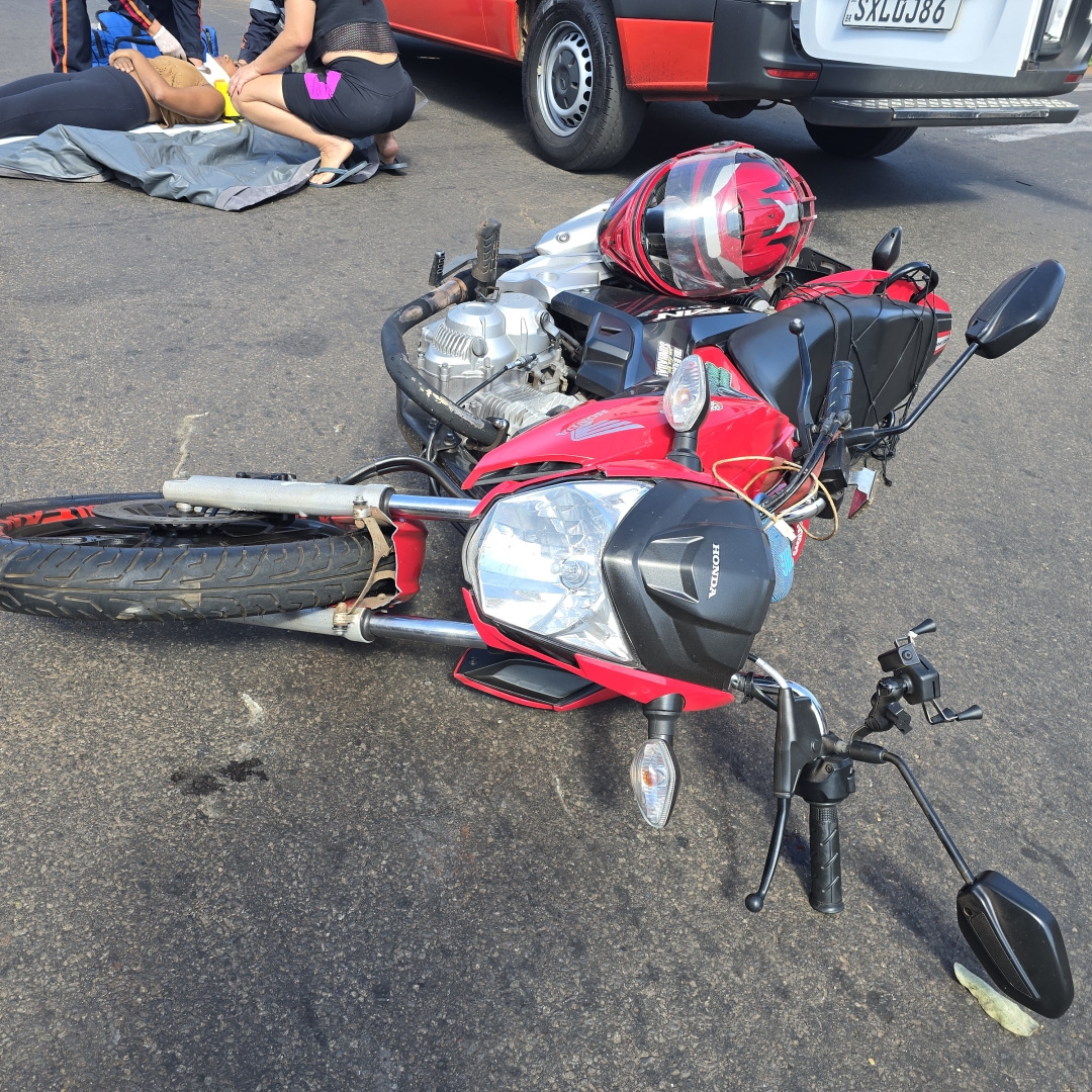 Duas pessoas sofrem acidente grave na cidade de Sarandi