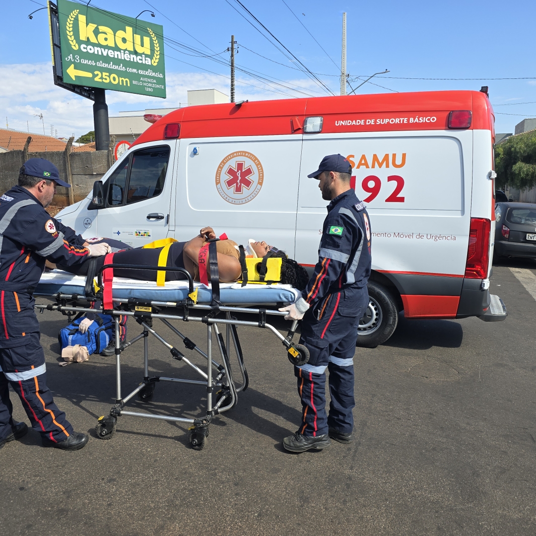 Duas pessoas sofrem acidente grave na cidade de Sarandi