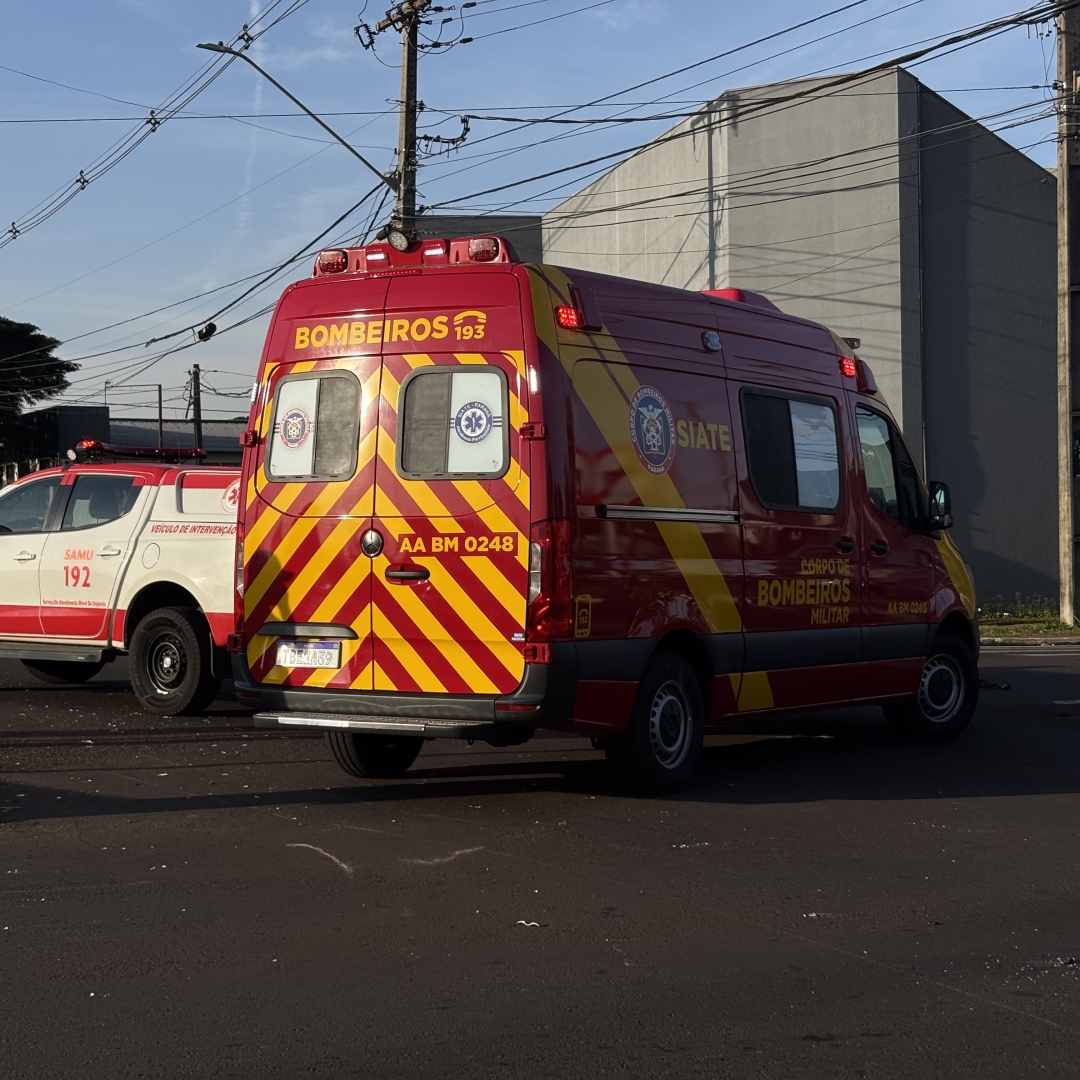 Motociclista de 18 anos sofre acidente gravíssimo no Conjunto Requião