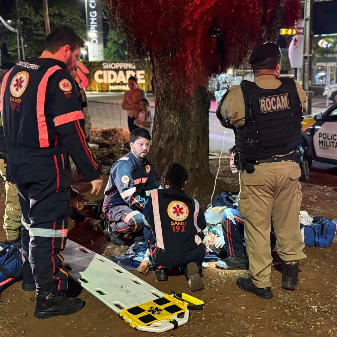 Motociclista de 22 anos é intubado ao sofrer acidente gravíssimo na Avenida Tuiuti