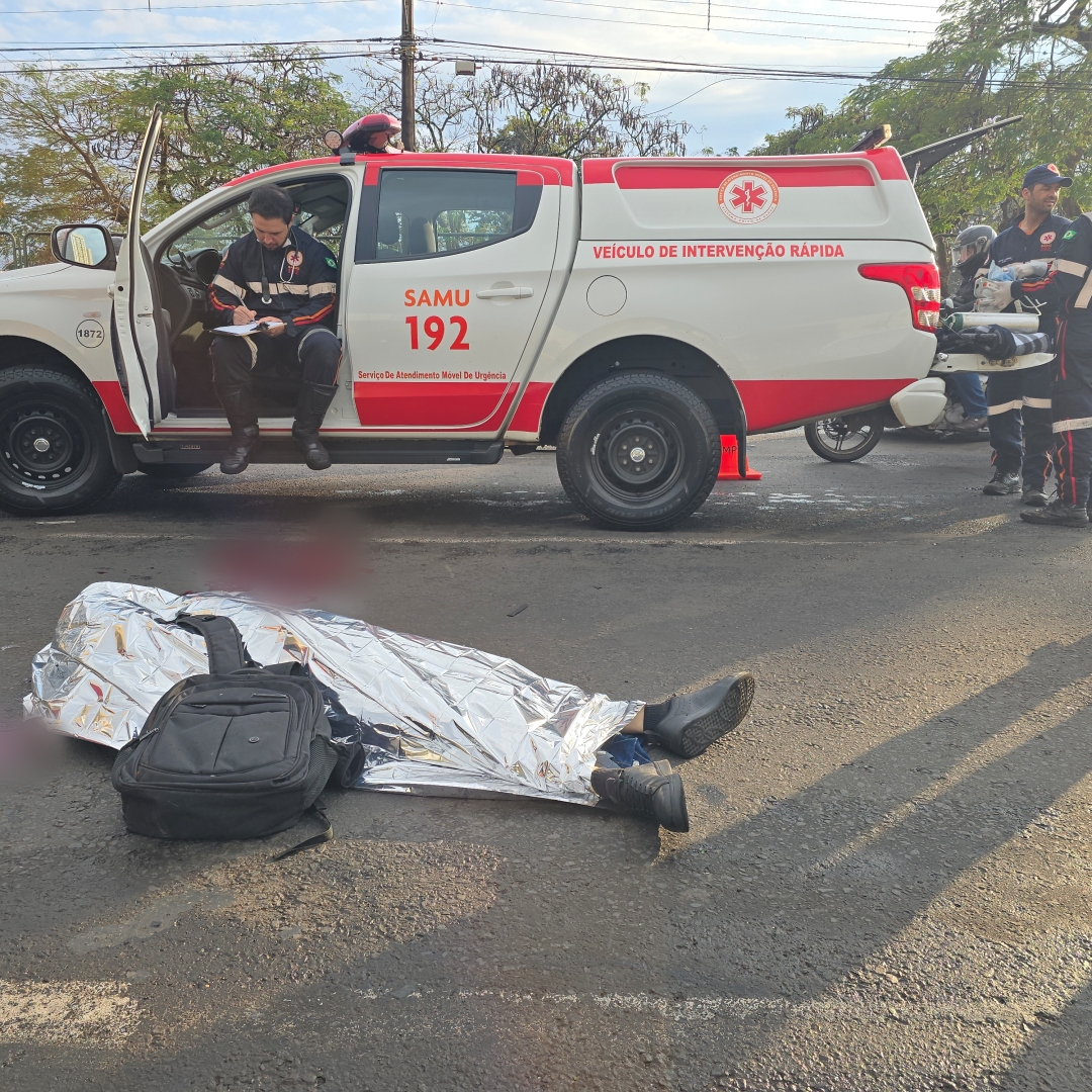 Motociclista morre de acidente na Avenida Colombo