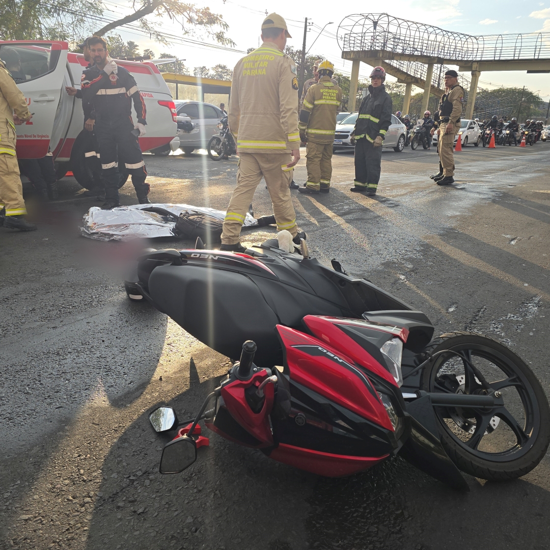 Motociclista morre de acidente na Avenida Colombo
