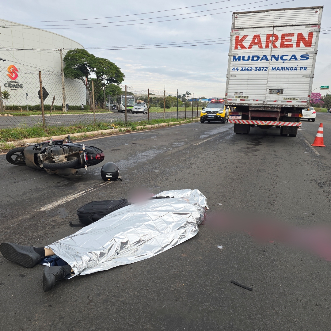Motociclista morre de acidente na Avenida Colombo