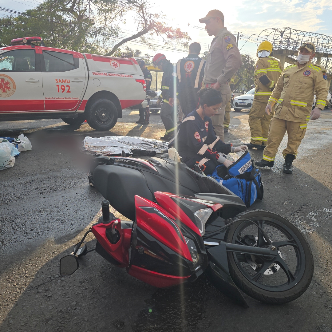 Motociclista morre de acidente na Avenida Colombo
