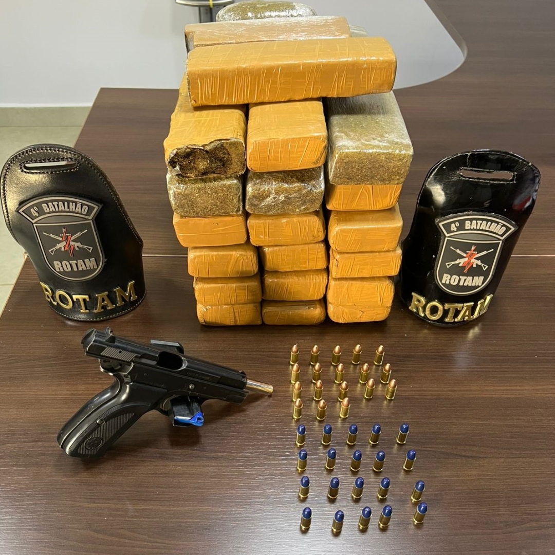 Ladrão é preso em Floresta com arma, veículo furtado e grande quantidade de drogas