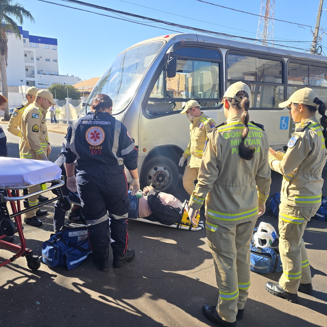 Motorista da prefeitura de Mandaguari provoca acidente ao invadir preferencial em Maringá