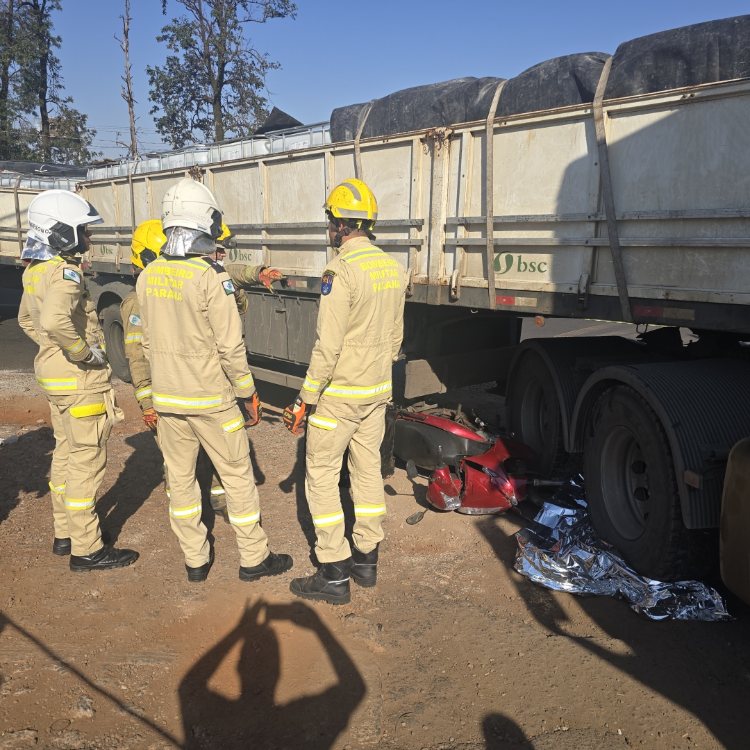 Motoboy morre de acidente na rodovia PR-317