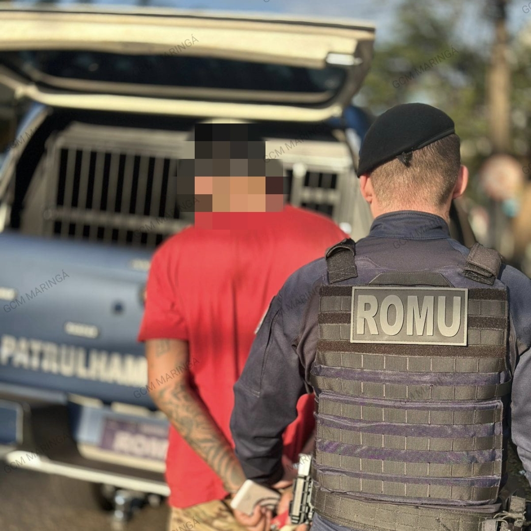 Foragido da Justiça é capturado por agentes da Guarda Municipal de Maringá