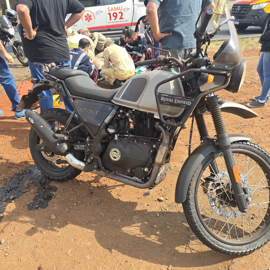Motociclista bate em caminhonete e sofre acidente grave na rodovia PR-317