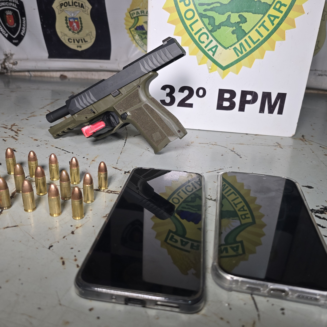 Rotam do 32º Batalhão prende três homens com armas de fogo em Sarandi