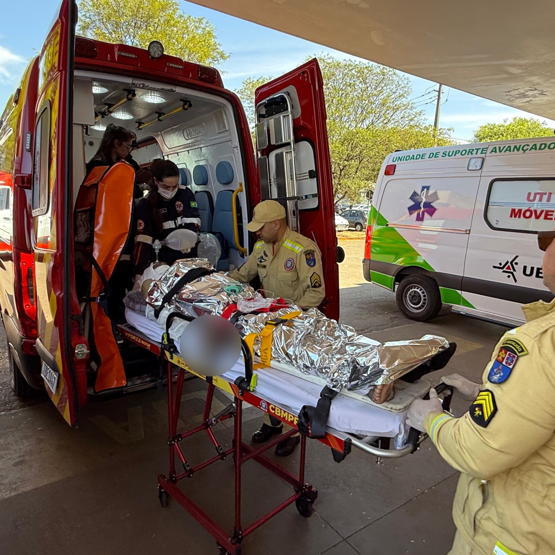 Homem em situação de rua tem 80% do corpo queimado em incêndio