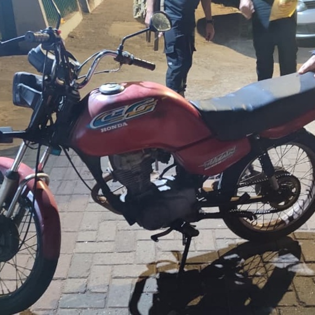 Moto furtada em 2023 é recupera pela ROMU de Sarandi