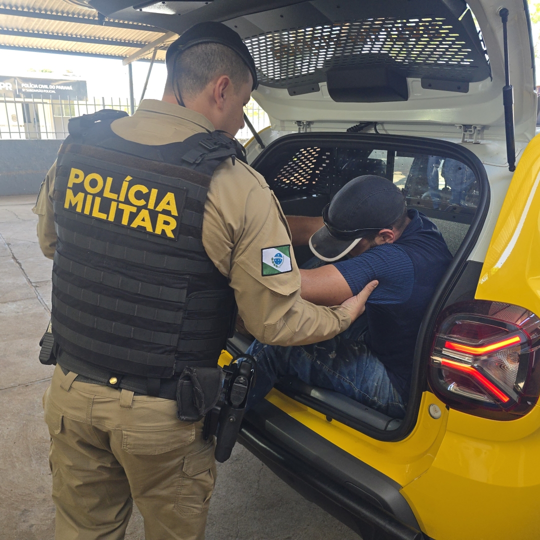 Homem é preso em flagrante após agredir a companheira em São Jorge do Ivaí