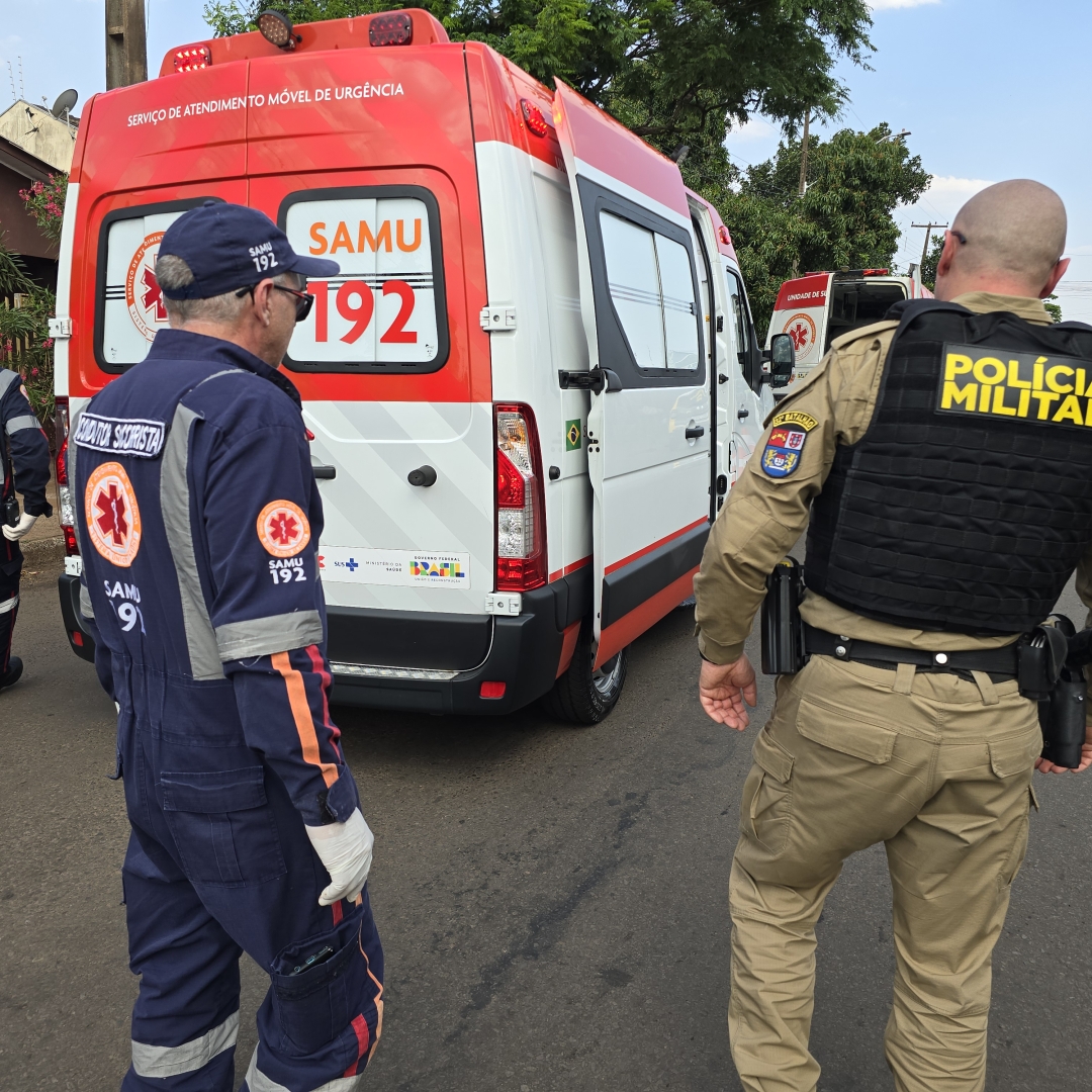 Homem é socorrido após ser esfaqueado e espancado na cidade de Sarandi