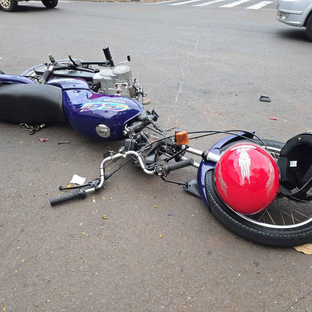 Motociclista de 60 anos sofre acidente pela segunda vez em um intervalo de 2 meses