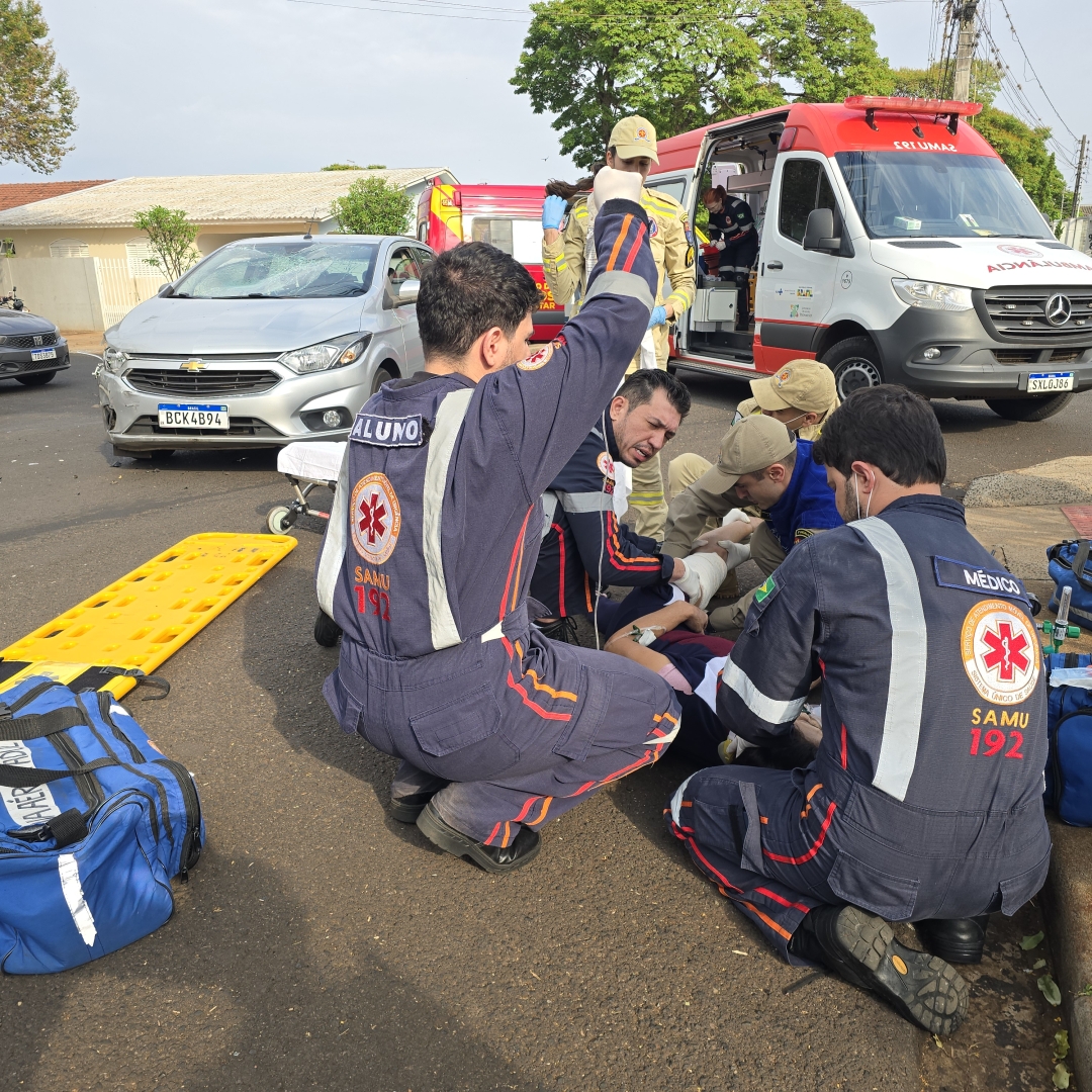 Mulher fica gravemente ferida ao sofrer acidente no Conjunto Lea Leal
