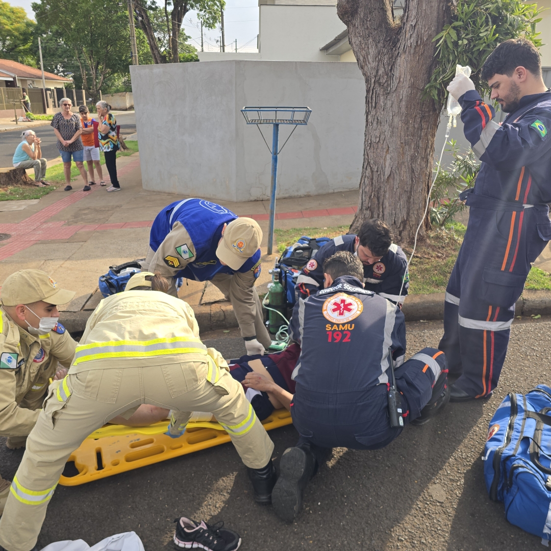 Mulher fica gravemente ferida ao sofrer acidente no Conjunto Lea Leal