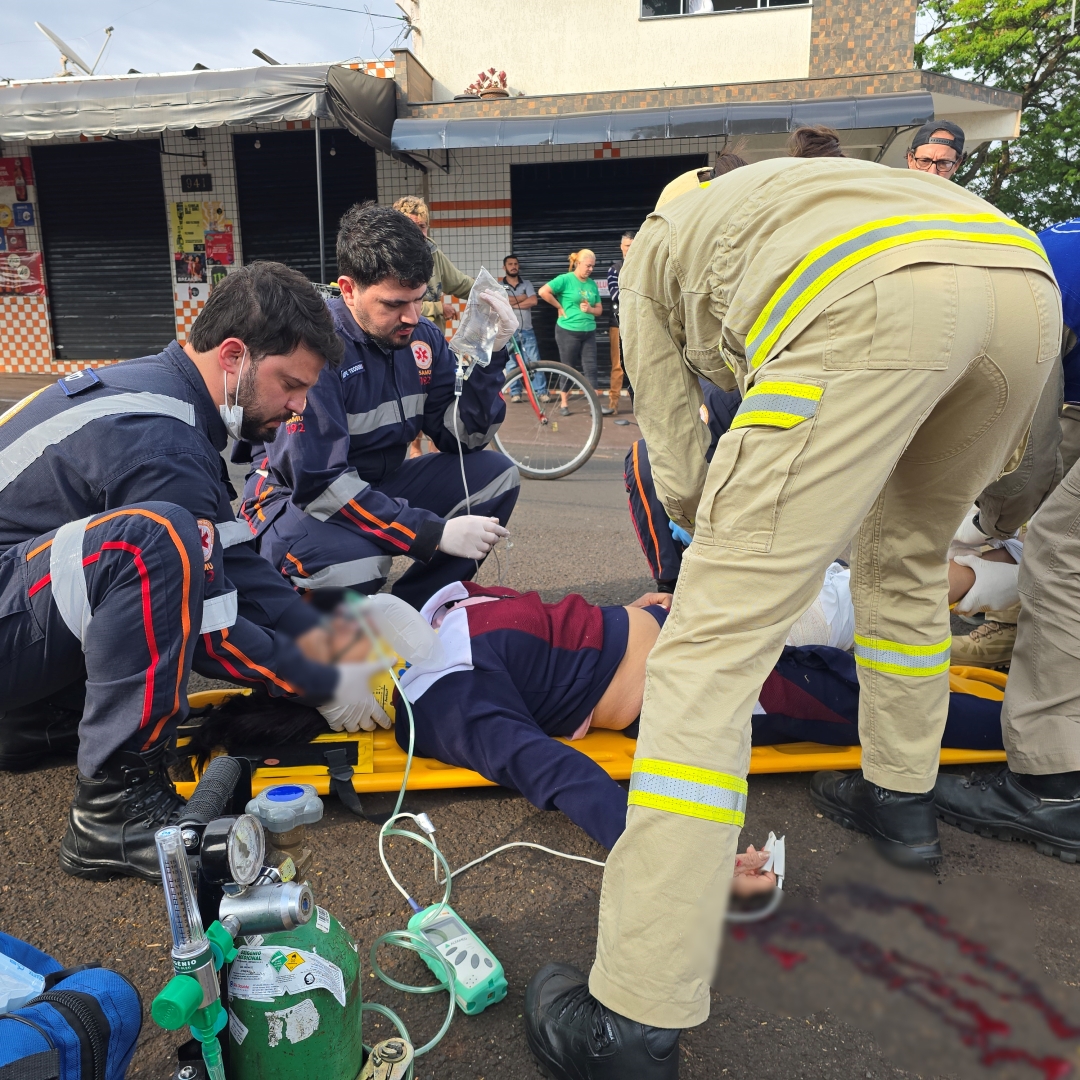 Mulher fica gravemente ferida ao sofrer acidente no Conjunto Lea Leal