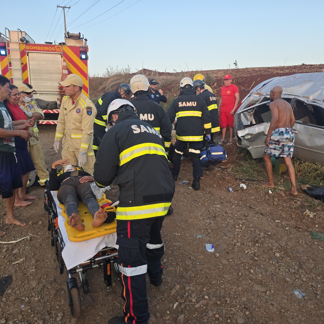 Criança de 3 anos é intubada após sofrer acidente na rodovia de Paiçandu