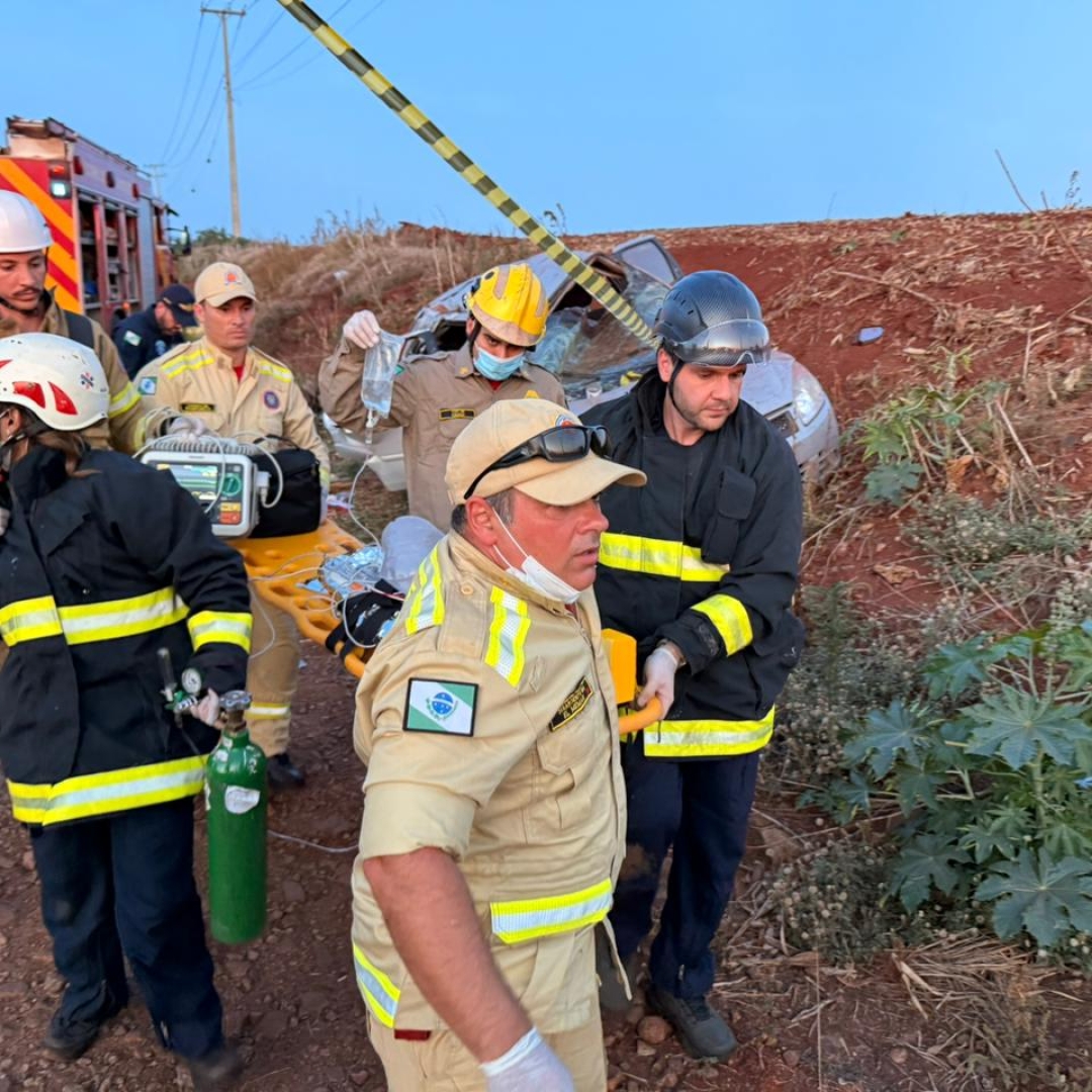 Criança de 3 anos é intubada após sofrer acidente na rodovia de Paiçandu
