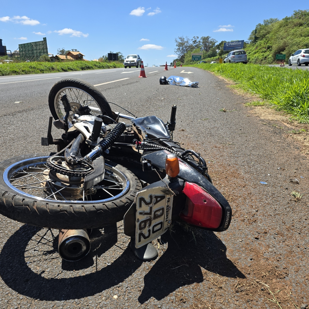 Homem ainda não identificado morre de acidente na rodovia de Mandaguaçu