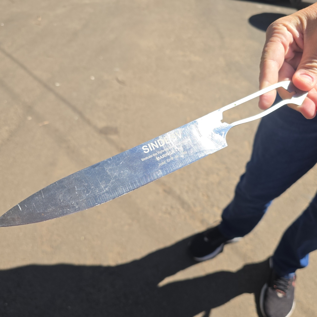 Ladrão com faca é preso pela Polícia Civil de Maringá após roubar posto de combustível