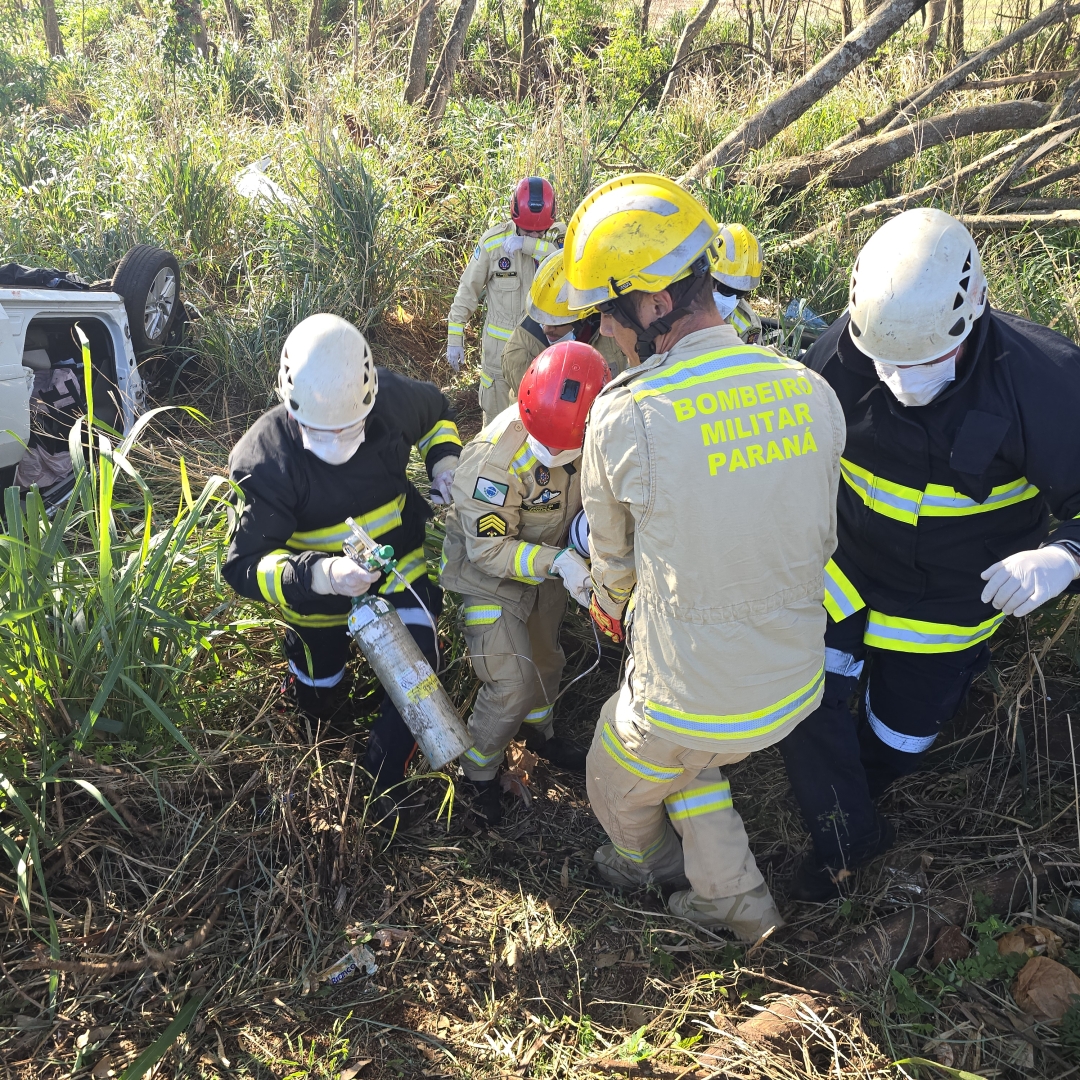Senhora de 76 anos sofre acidente grave na rodovia de Ivatuba