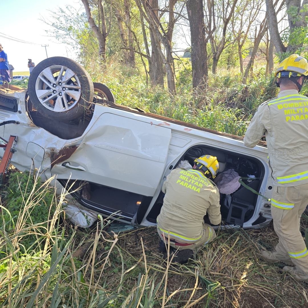 Senhora de 76 anos sofre acidente grave na rodovia de Ivatuba