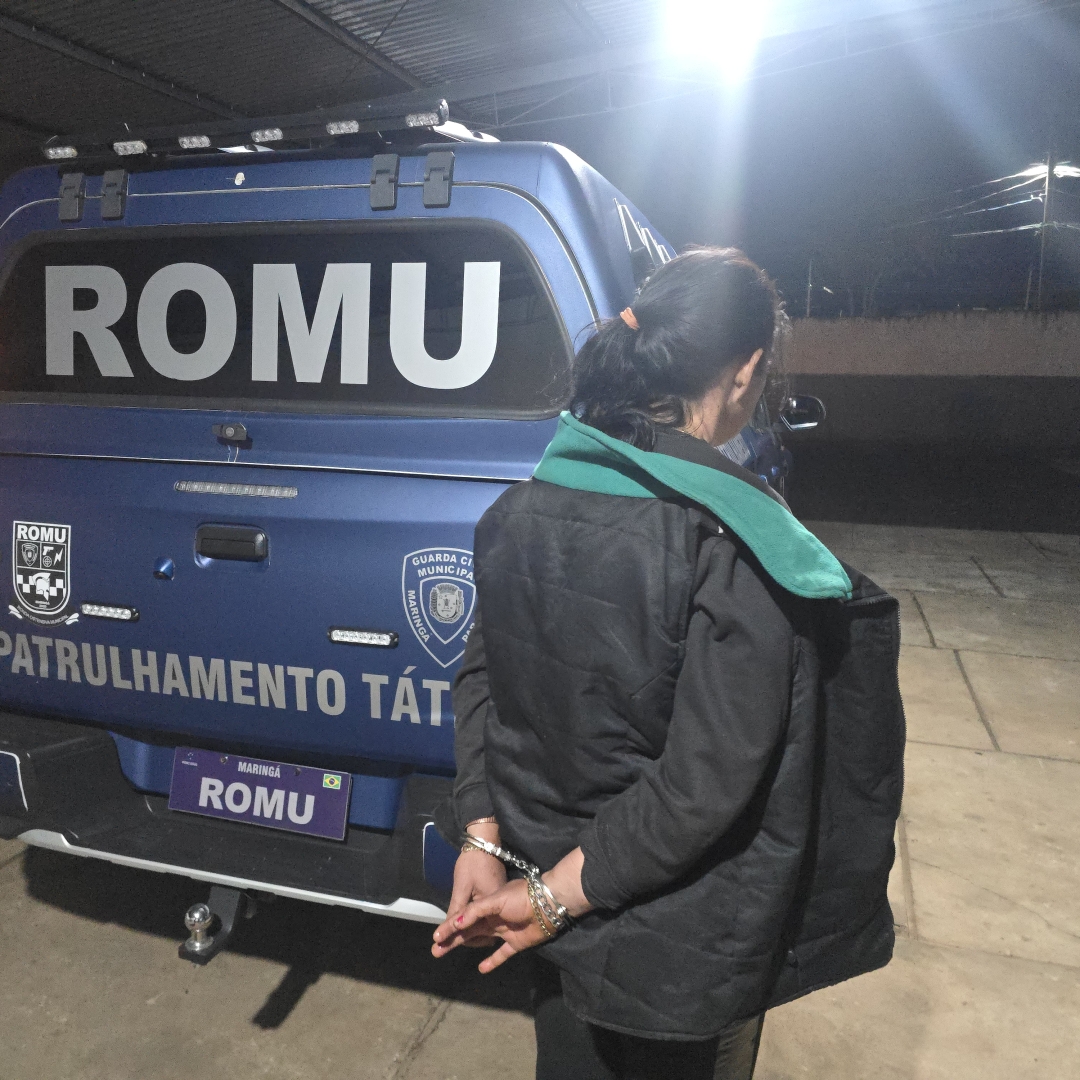 Mulher apontada como suspeita de praticar um assassinato é presa pela ROMU de Maringá